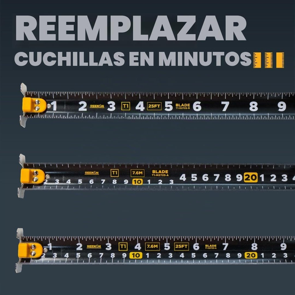 REEKON Cinta métrica digital Tomahawk T1 de 25 pies para el sitio de