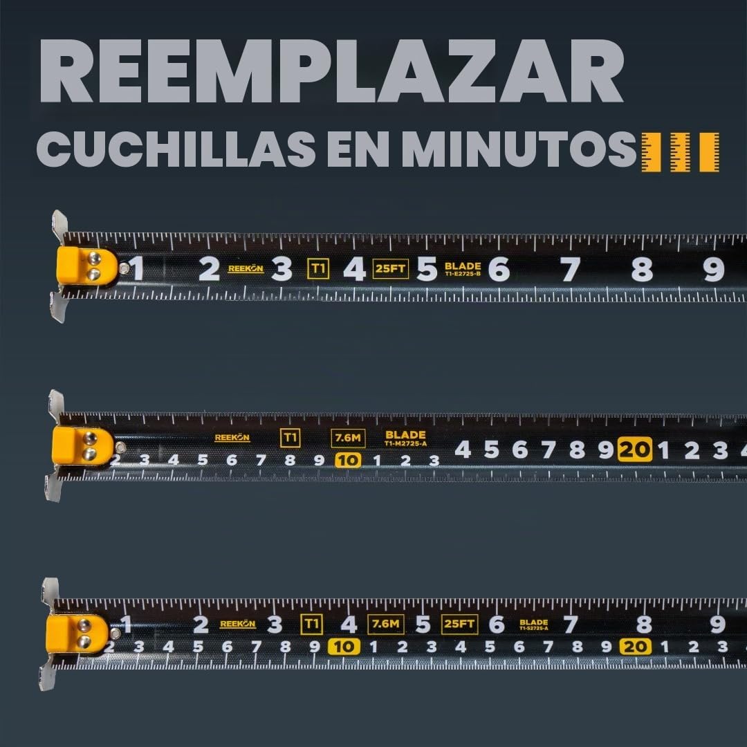 REEKON Cinta métrica digital Tomahawk T1 de 25 pies para el sitio de