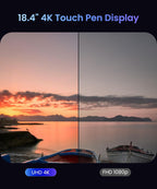DIGIDRAW Turing Pro 19 18.4" Pantalla con lápiz 4K UHD 16K presión AG+AF
