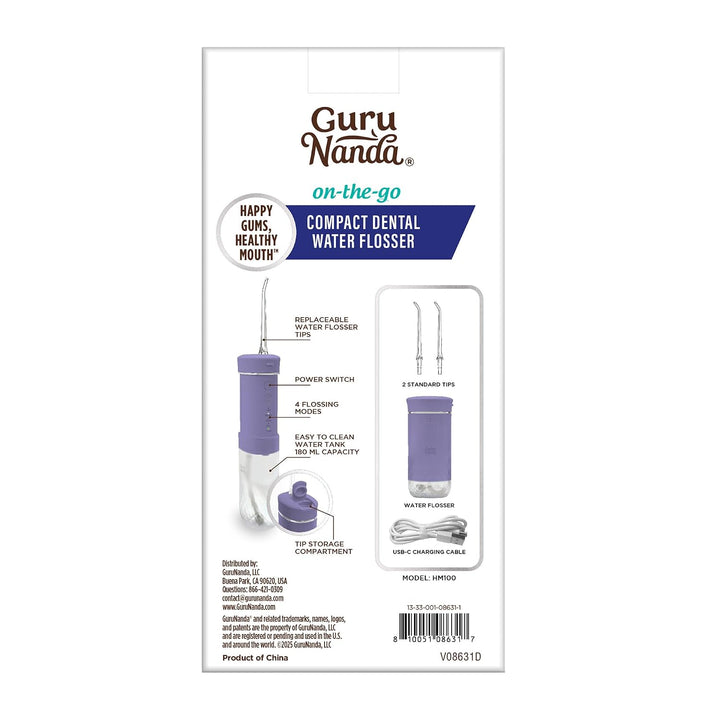 GuruNanda Mini irrigador de agua de viaje \u2013 Irrigador oral ina...