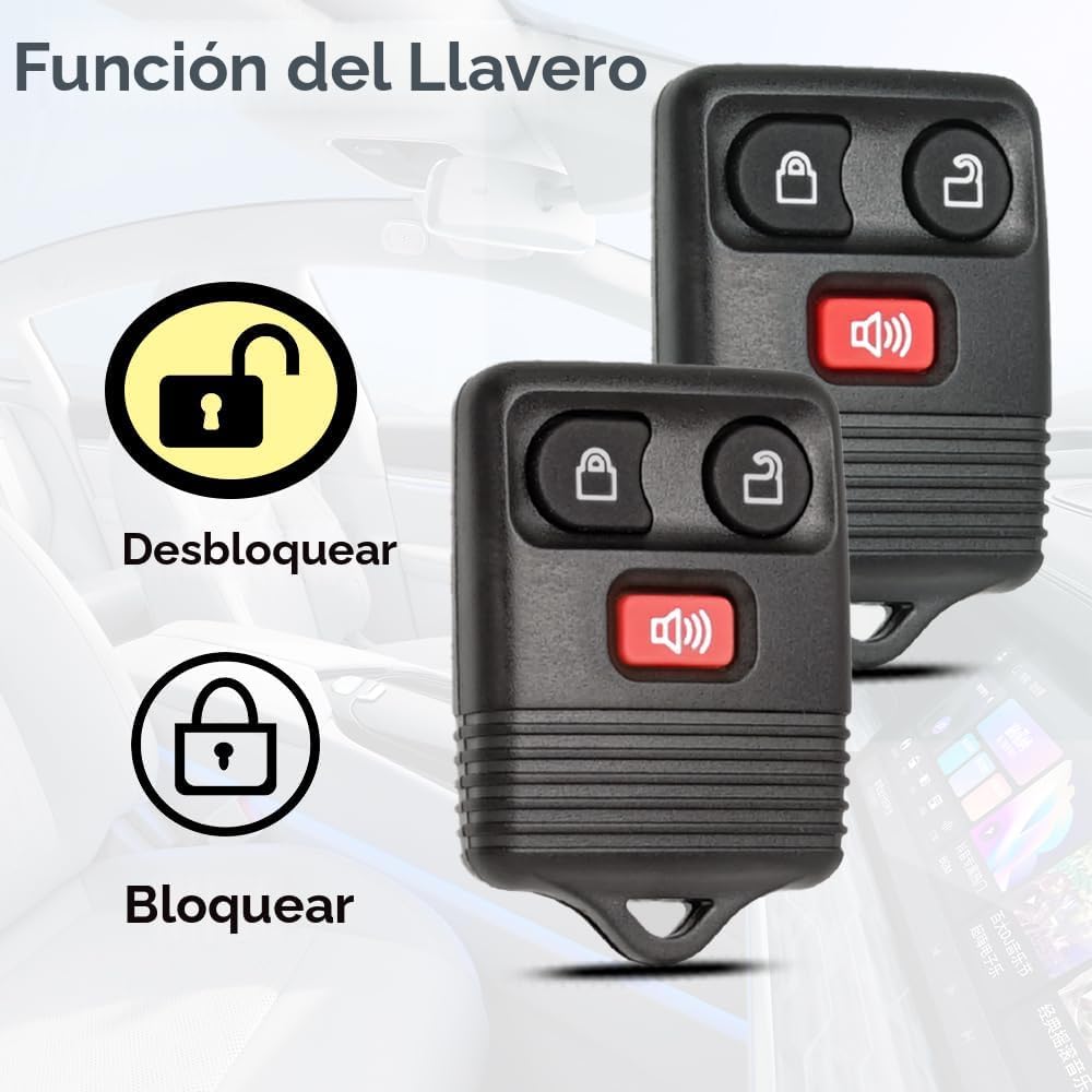 SUPALAND Llavero de entrada sin llave Compatible con Ford