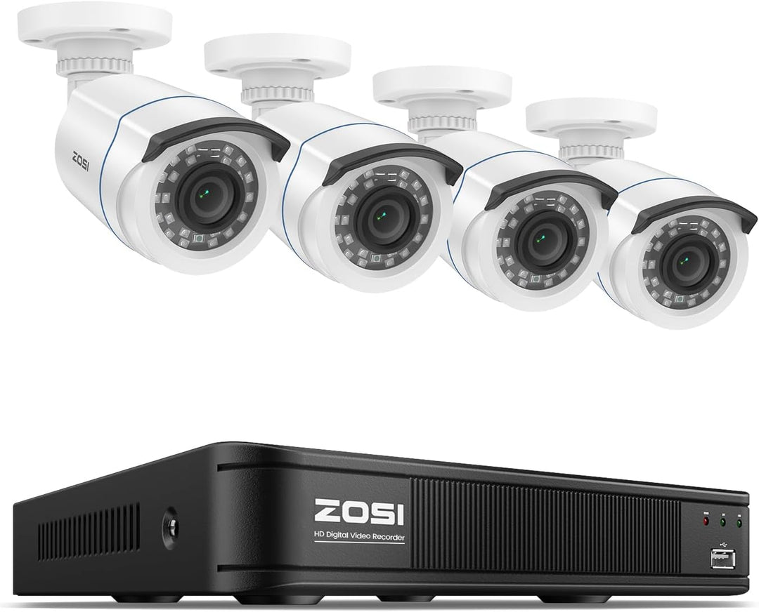 ZOSI H.265+ Full 1080p Sistema de cámara de seguridad para el hogar...
