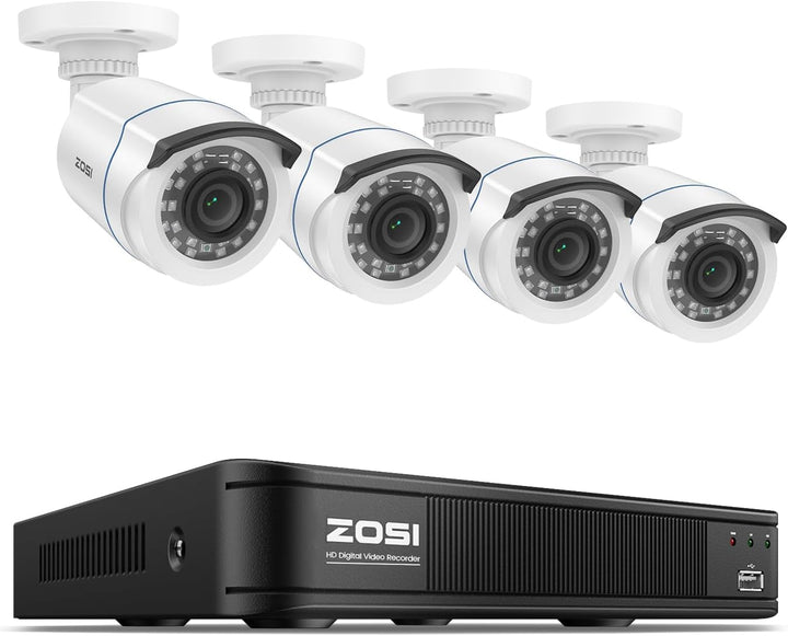 ZOSI H.265+ Full 1080p Sistema de cámara de seguridad para el hogar...