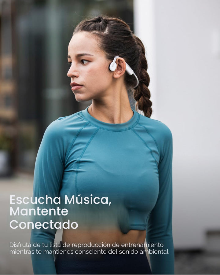SHOKZ OpenMove - Auriculares deportivos Bluetooth de oreja abierta,...