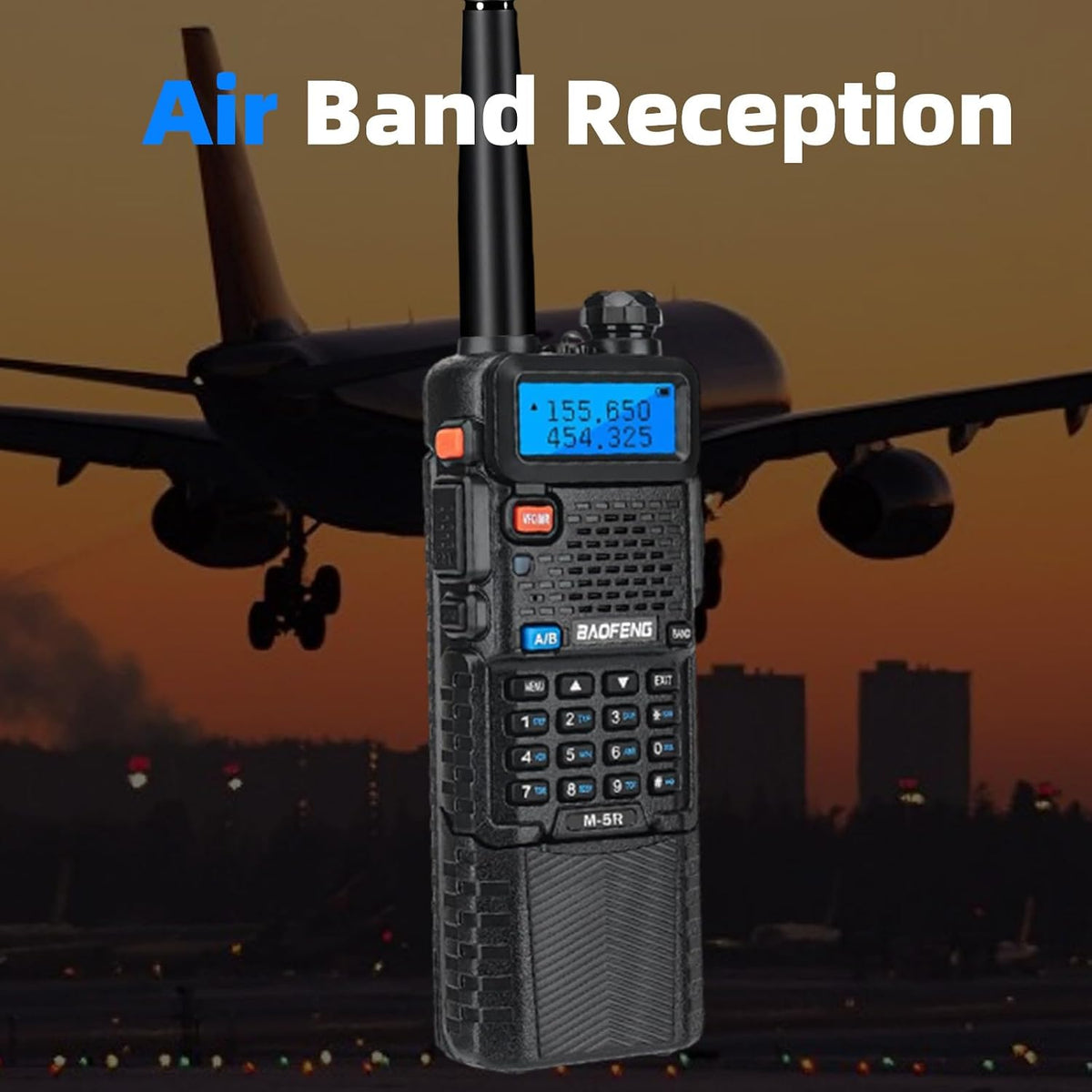 BAOFENG Radio uv5r Baofeng UV-5R |8W walkie talkies Radio jamón largo