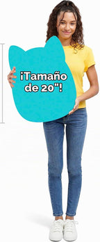Squishmallows Madisun el gato siamés naranja y granate original de 20 pulgadas - Peluche oficial de Jazwares (Jumbo)