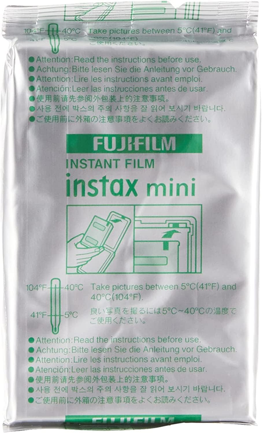 Fujifilm Instax Mini - Paquete de película instantánea a la luz del...