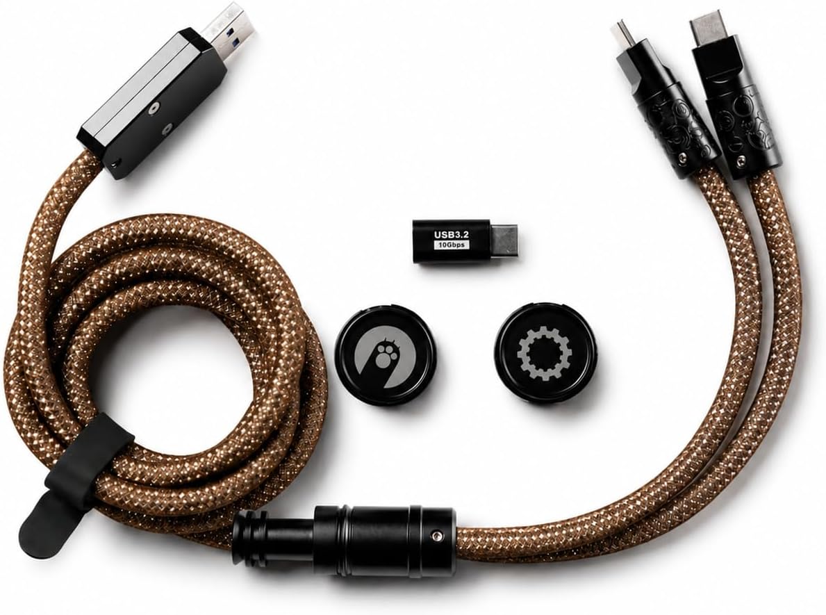 Split Dual 8K Gaming Cable AM Edition 1.4m / 4.6 ft (4,6 pies) de alta velocidad