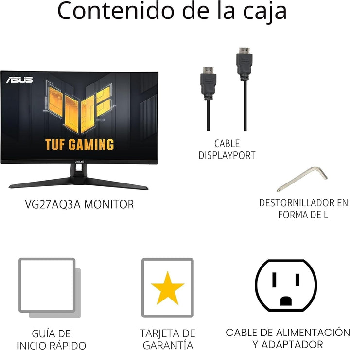 ASUS TUF Gaming VG27AQ3A - Monitor de 27 pulgadas, resolución 1440P...