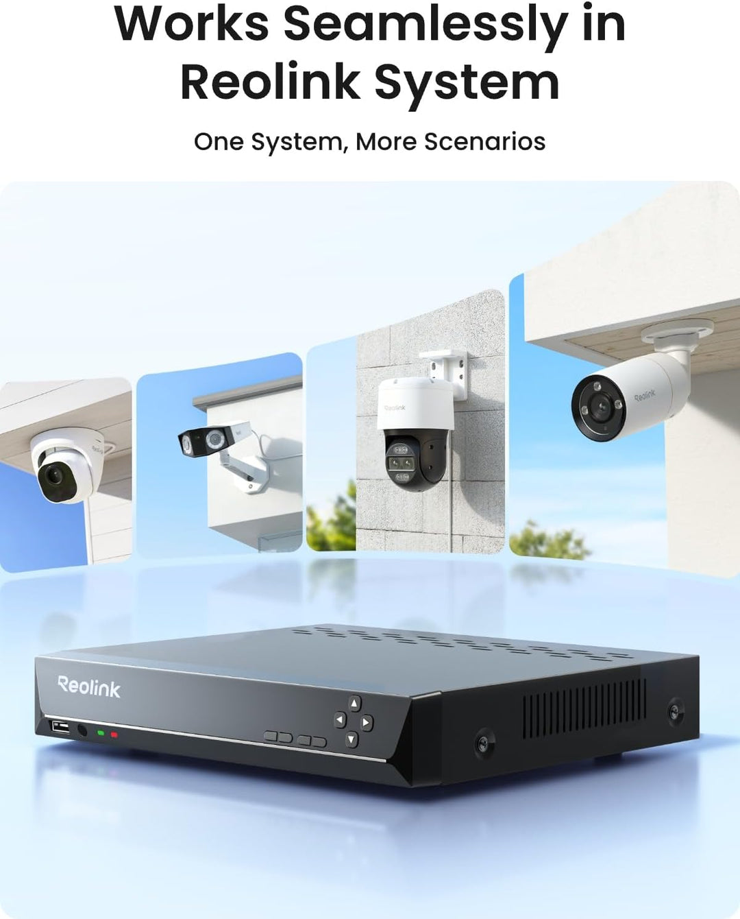 REOLINK - Cámara IP PoE de 12MP para exteriores, cámaras de vigilan...
