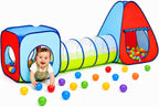 Kiddey - Juego de túnel y alberca de pelotas | Tiendas de campaña emergentes de 3 piezas para niños, bebés y niños pequeños, niños y niñas | Juego de regalo para interiores y exteriores | Albercas de