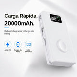 PZOZ Cargador portátil de 20000 mAh con cargador de Apple Watch, ca...