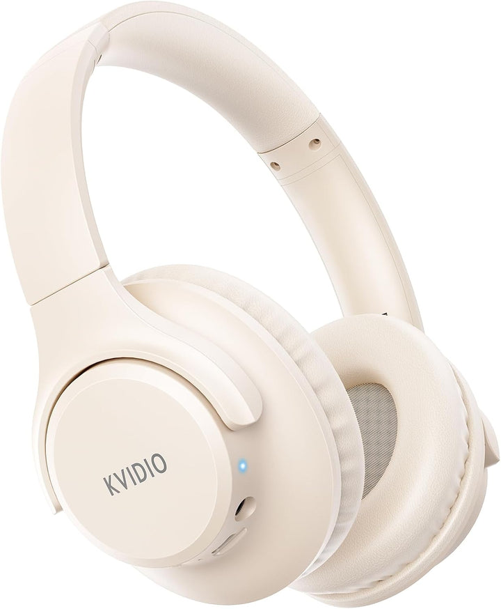 KVIDIO Auriculares Bluetooth sobre la oreja, auriculares inalámbric...