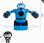 Sharper Image Mecha Rivals - Robots de batalla con control remoto, juego de robots de lucha inalámbricos para dos jugadores con luces y sonidos, modos solo y versus, asientos eyectores