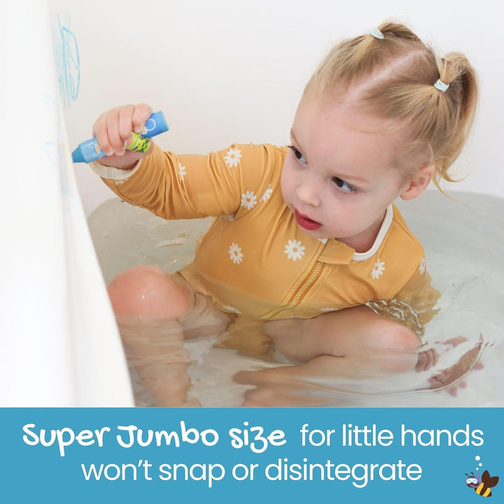 Honeysticks Crayones de baño súper jumbo no tóxicos para