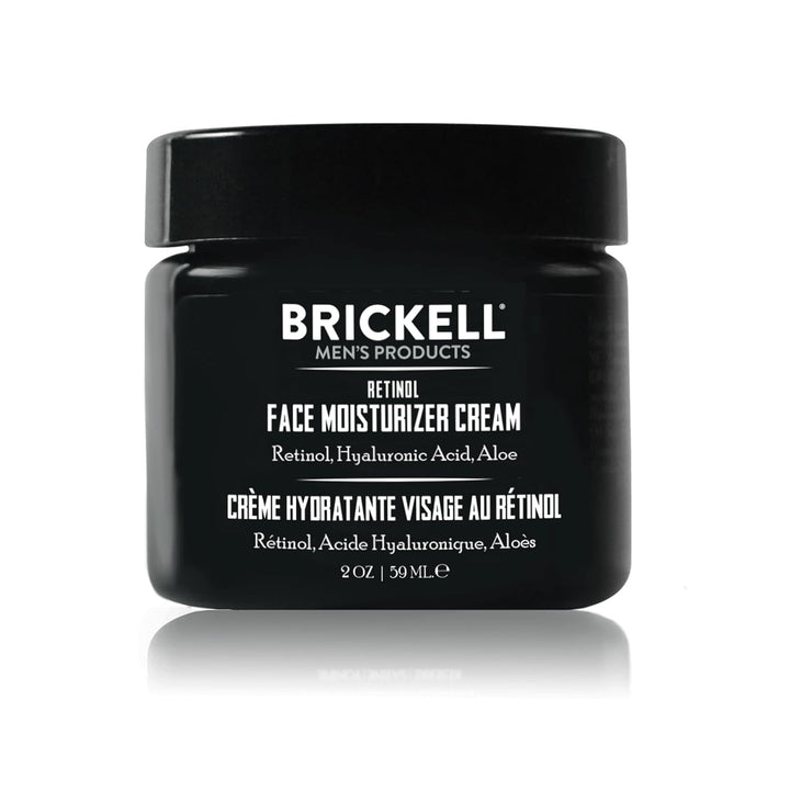 Crema hidratante facial de retinol Brickell Men's para hombres,...