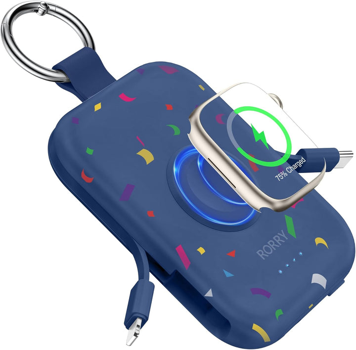 RORRY Cargador portátil, batería externa portátil de 5000 mAh con c...