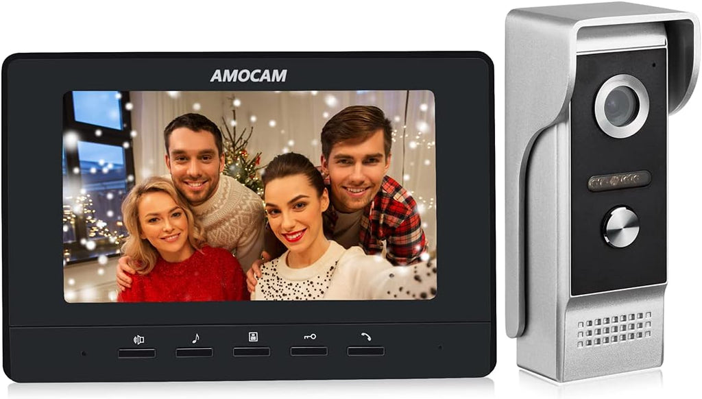 Sistema de intercomunicación video, monitor de 7 pulgadas con cable video