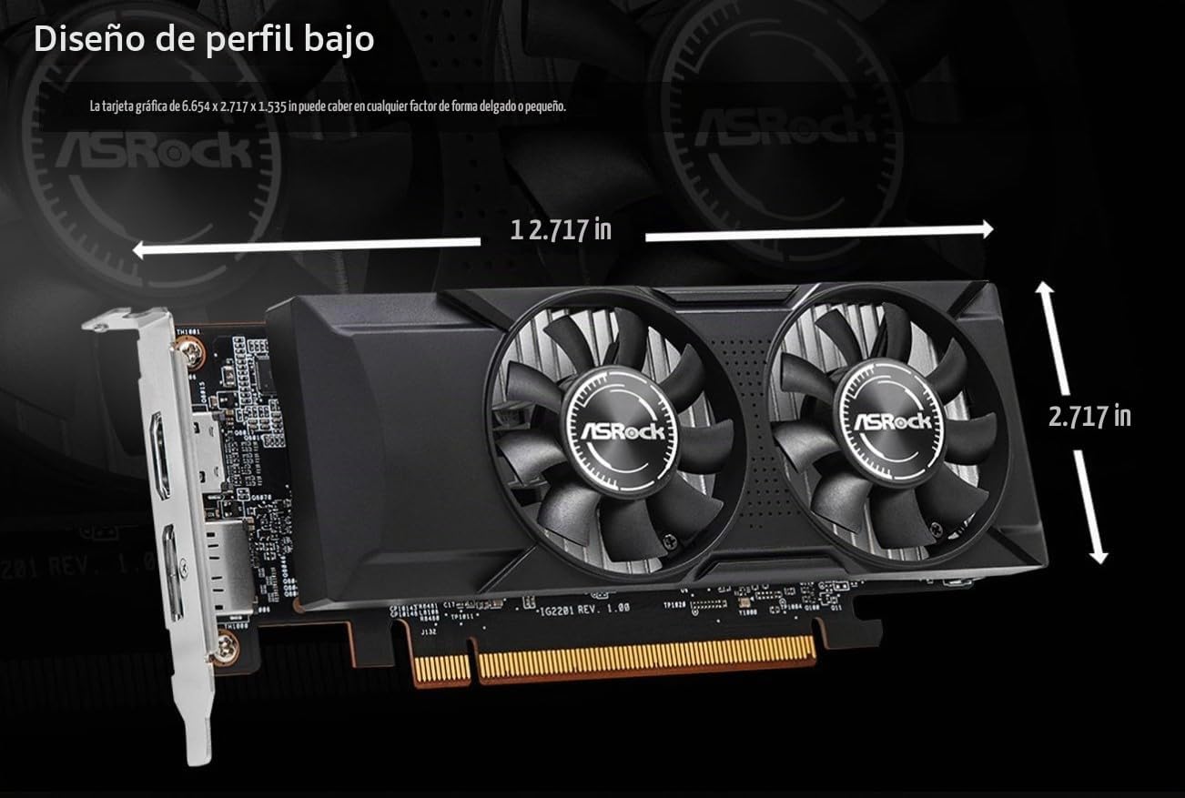 ASRock Intel Arc A310 - Tarjeta gráfica de perfil bajo de 4 GB, rel...