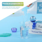 Resina Epoxi-2 Galones, Kit de Resina Epoxi Cristalina Transparente, Sin Amarillamiento Sin Burbujas Fundición Artística para Manualidades Artísticas, Fabricación de Joyas, Madera y Moldes (1
