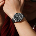 OLEVS Relojes para Hombre Lujo Vestimenta Día Fecha Cronógrafo Reloj de Acero Inoxidable Negocios a prueba de agua Luminosa Regalo Reloj de Pulsera para Hombre