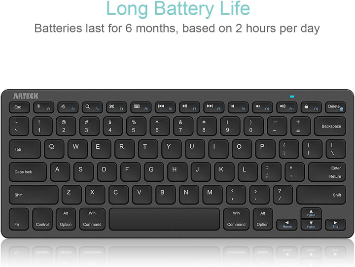 Arteck - Teclado Bluetooth ultradelgado compatible con iPad de 10.2...