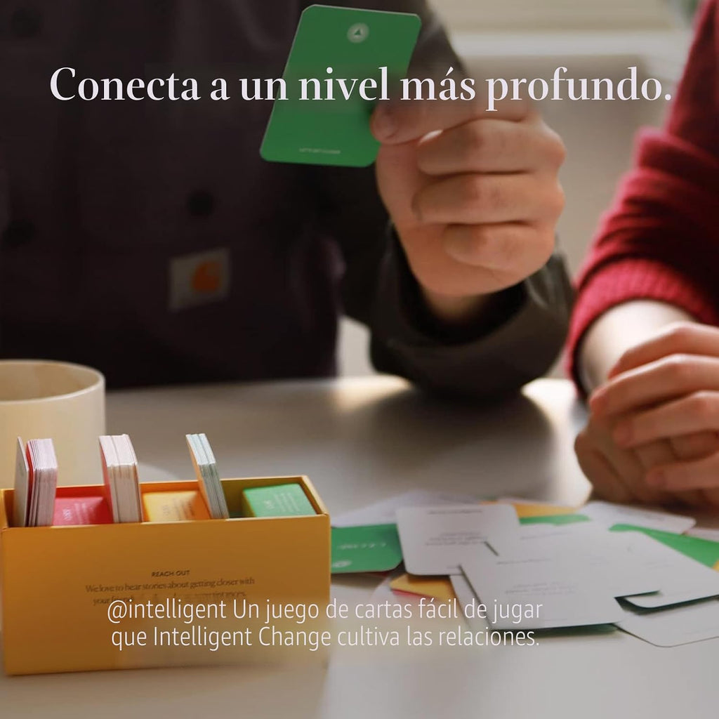 Intelligent Change Juego de cartas Get Closer Social Bonding, iniciadores de conversación con preguntas y actividades divertidas, juegos de conversación para adultos, juego rompehielos con 100