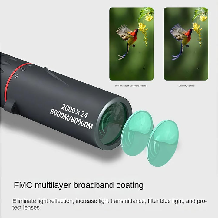 Telescopio monocular 24X monoculares compactos de prisma