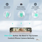 COMITOK MOGO Solo para iPhone, estabilizador de cardán para iPhone, [certificado MFi] cardán de teléfono con seguimiento facial de 360 grados para grabación de video