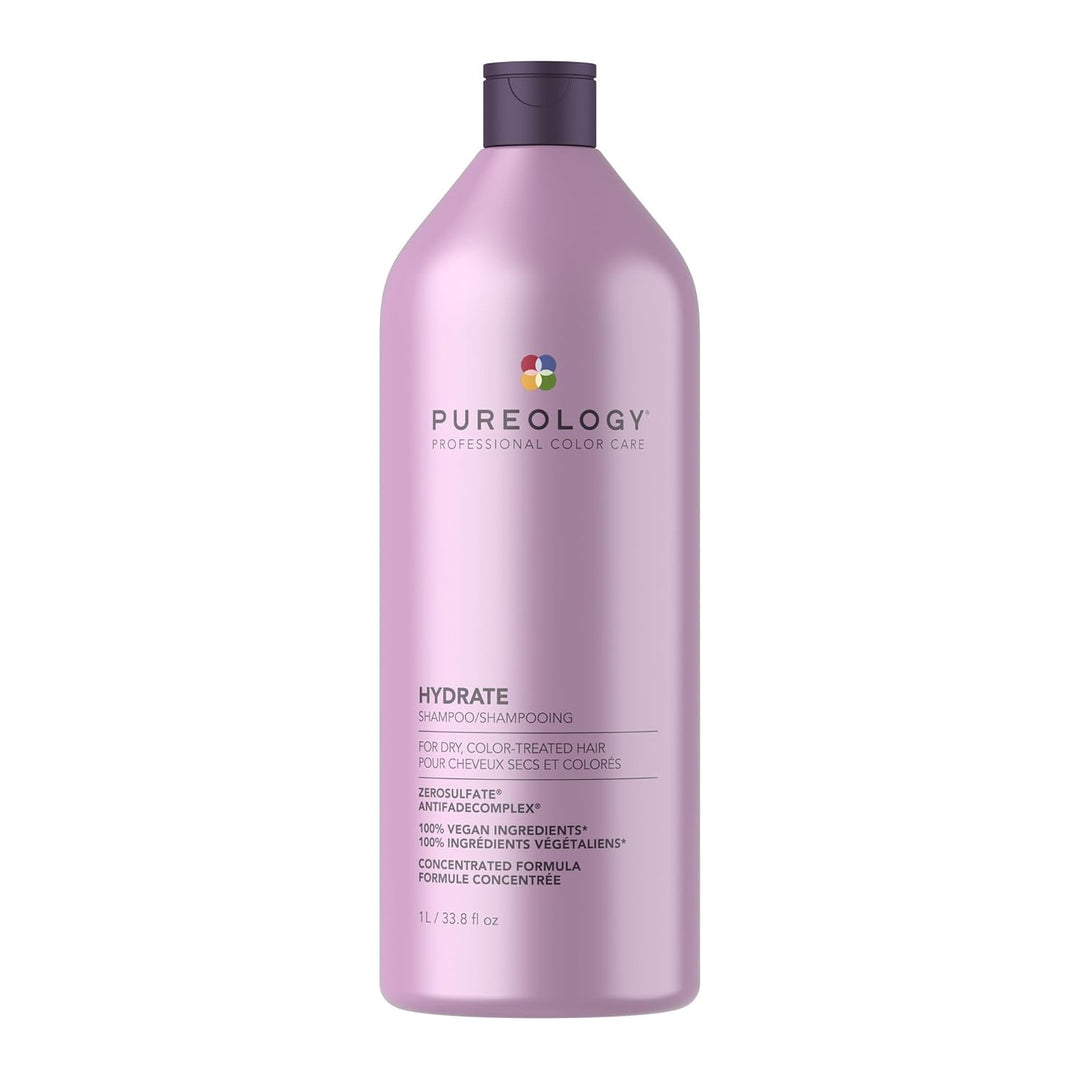 Pureology Hydrate Shampoo - For Dry or Color Treated Hair, Moisturi...