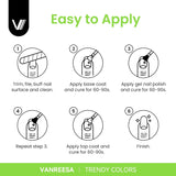 VANREESA Juego de 24 esmaltes de uñas de gel, colores de moda, con...