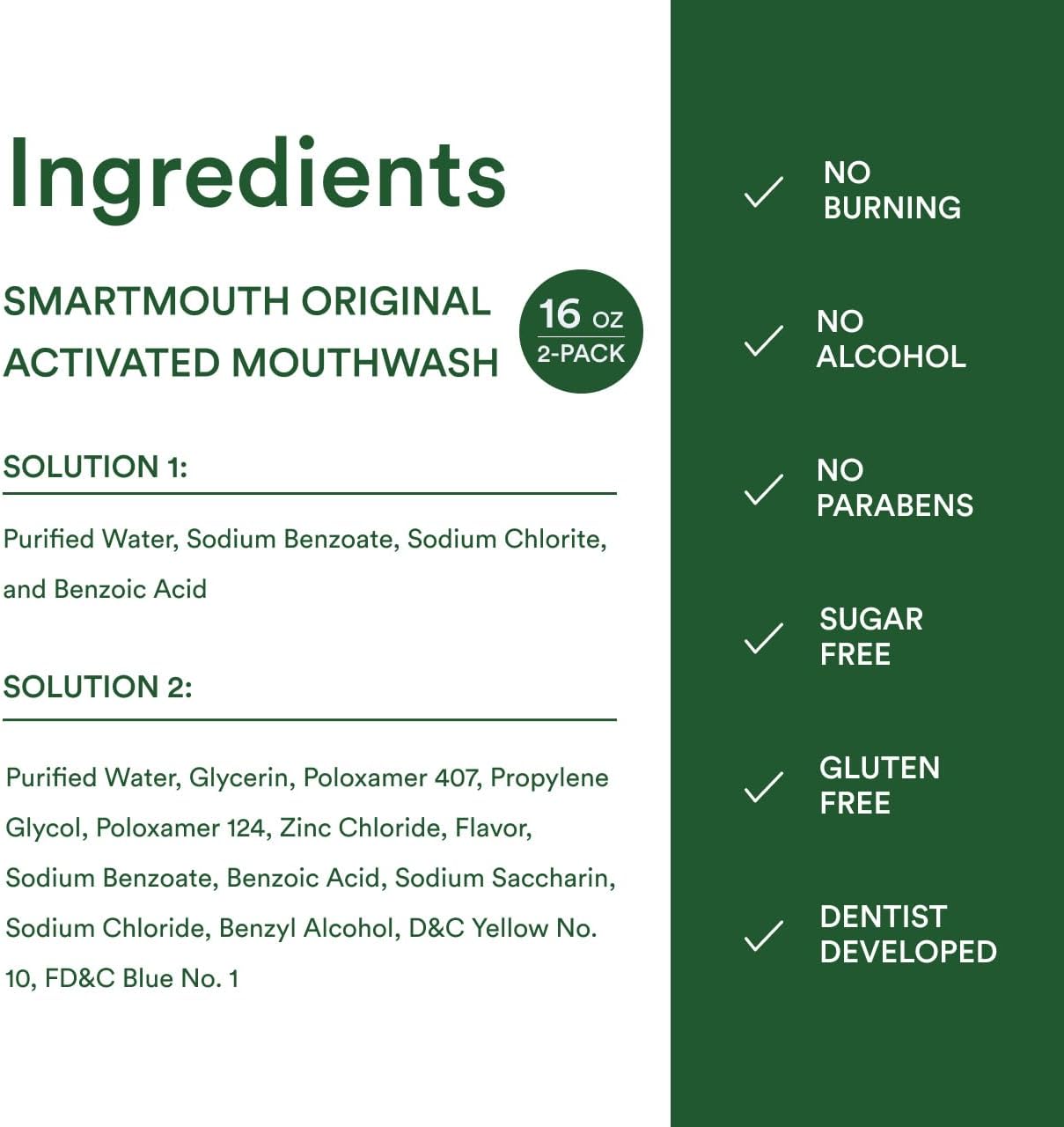 SmartMouth Enjuague bucal activado original \u2013 Enjuague bucal p...