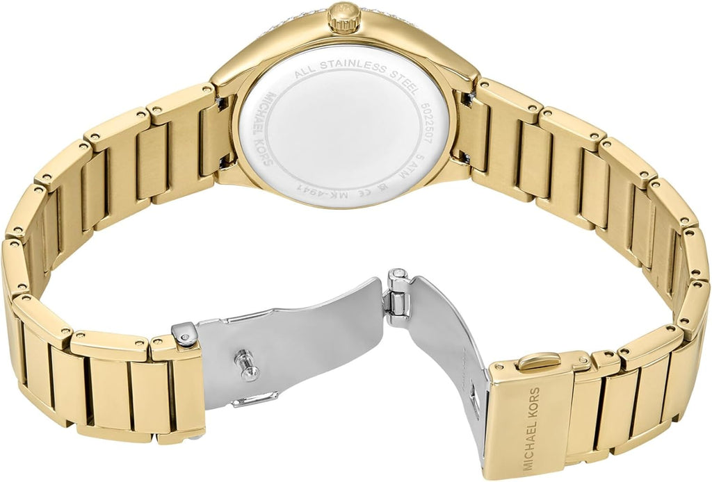 Michael Kors Sylvia Reloj para Mujer, Pulsera de Acero Inoxidable para Mujer