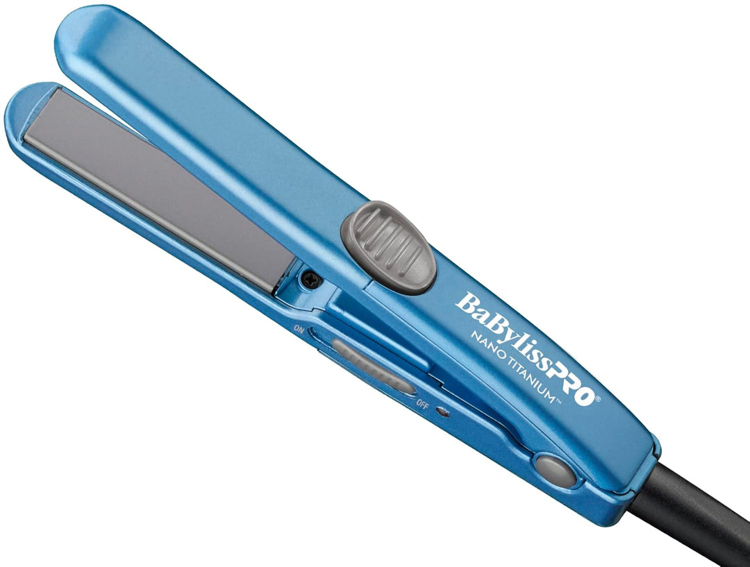 BaBylissPRO Nano Titanium Mini Flat Iron Hair Straightener, 0.5"...