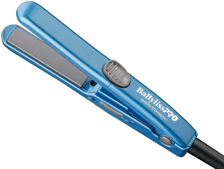BaBylissPRO Nano Titanium Mini Flat Iron Hair Straightener, 0.5"...