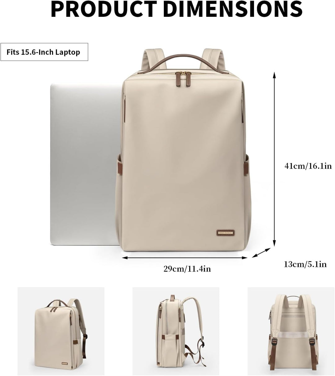 GOLF SUPAGS Elegante mochila para computadora portátil para mujer,...
