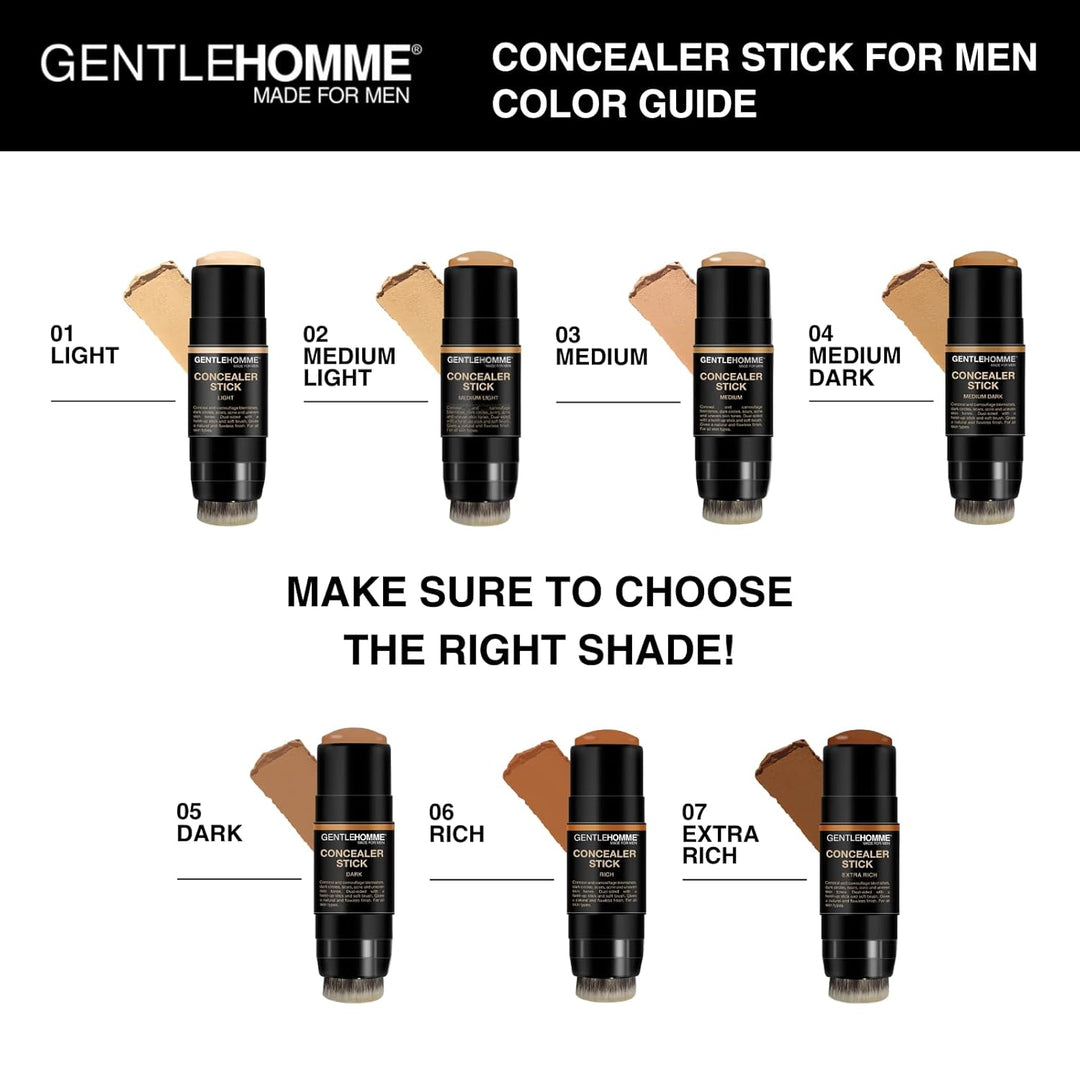 Gentlehomme Corrector en Barra para Hombres con Pincel para Ojeras,...