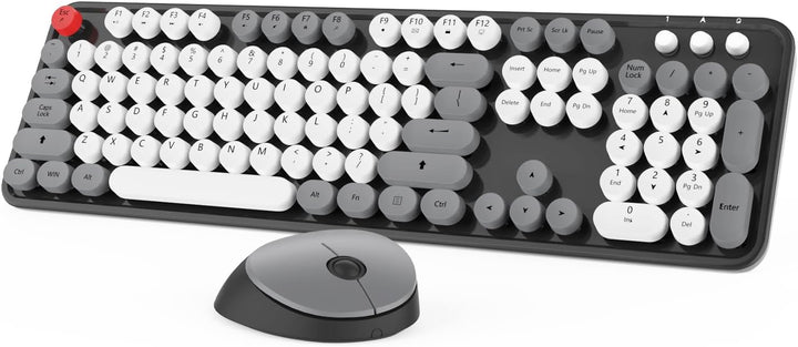 Combo de mouse y teclado inalámbricos, combo de mouse y teclado col...