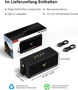 Altavoz Bluetooth, altavoz retro StageSound inalámbrico, altavoz po...