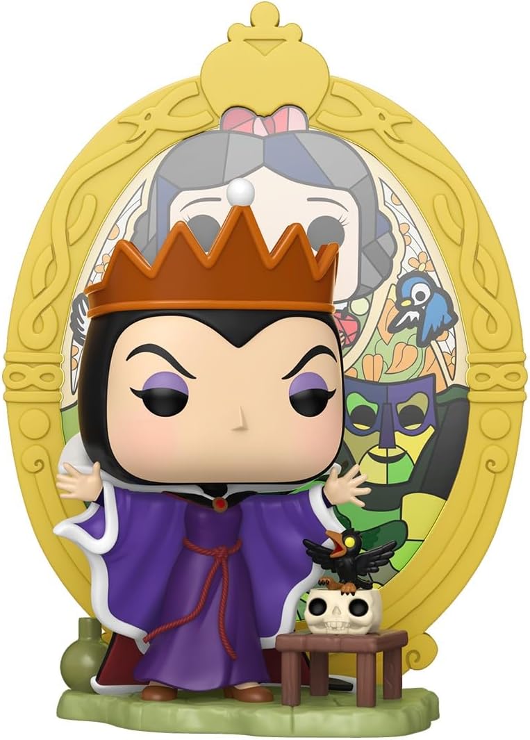 Funko Pop! Deluxe: Villains - Evil Queen - Vitrales - Villanos de Disney - Figura de vinilo coleccionable - Idea de regalo - Producto oficial - Juguetes para niños y adultos - Fans de Disney - Figura