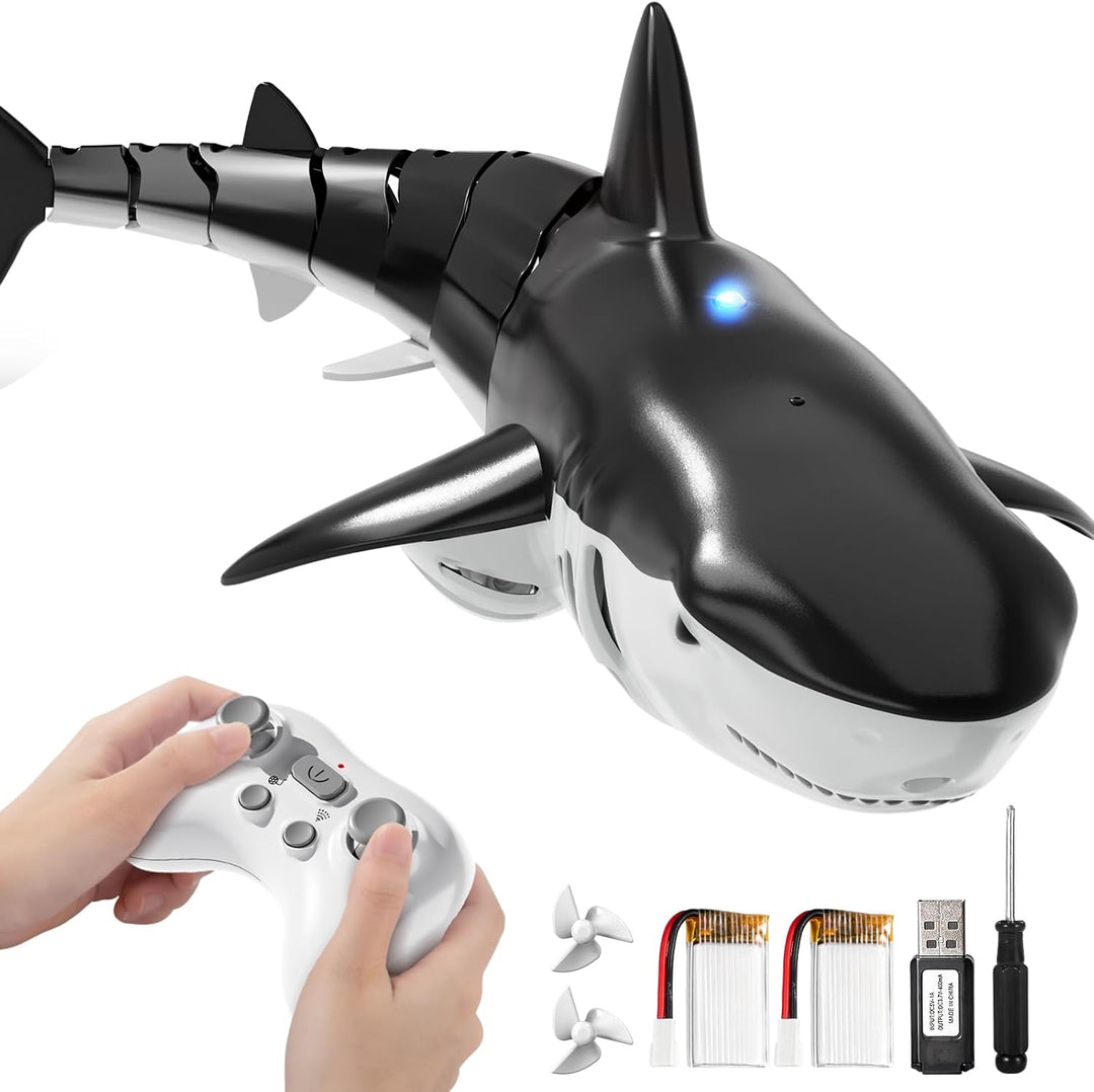 JUKUDAHU Juguetes de tiburón a control remoto 2.4Ghz para niños de...