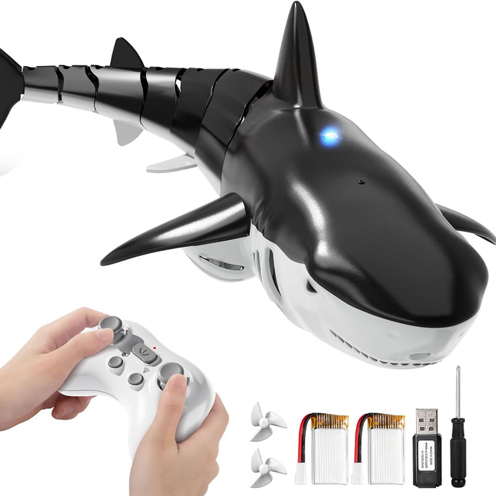 JUKUDAHU Juguetes de tiburón a control remoto 2.4Ghz para niños de...