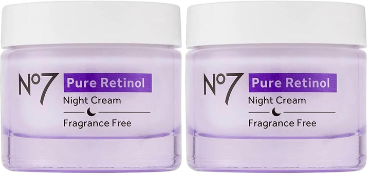 No7 Pure Retinol Night Cream - Crema de retinol que aumenta el colá...