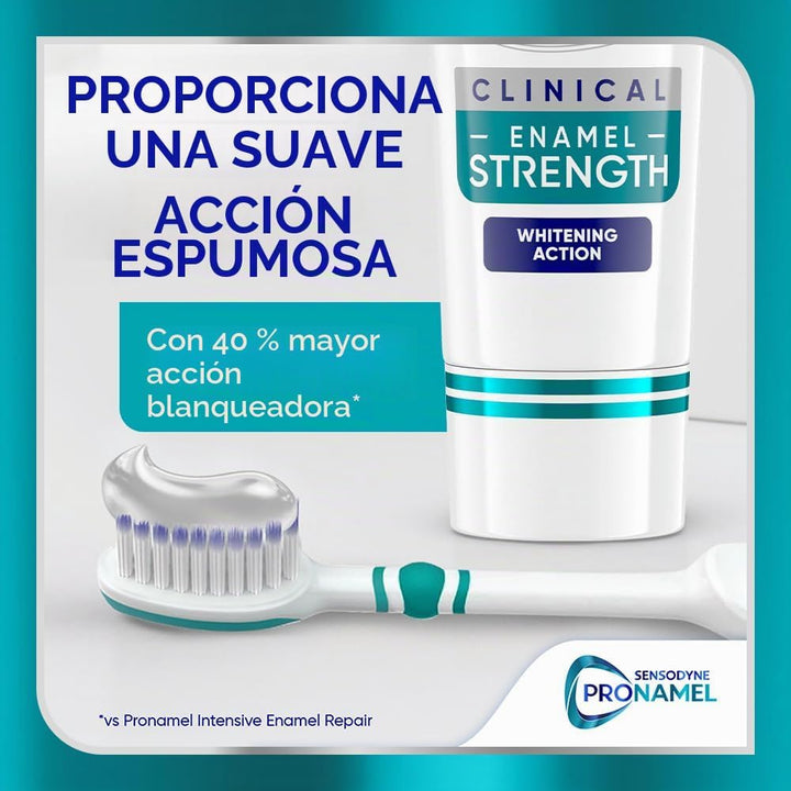 Pasta dental Sensodyne Pronamel para fortalecimiento clínico del es...