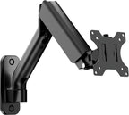 monTEK Soporte de pared para monitor único, brazo de resorte de movimiento completo para pantallas de 17-32"