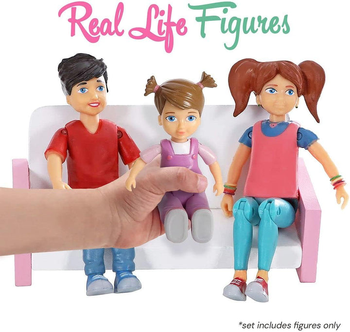 Beverly Hills Sweet Li'l Family Dollhouse People Set de 3 figur...