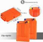 2 juegos de chaleco táctico Exsport, 2 chaquetas tácticas de élite para pistola Pack N-Strike 2 manos de muñeca, 2 clips de recarga rápida, 2 anteojos de protección y 2 máscaras para niños