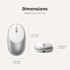 Satechi M1 - Mouse inalámbrico Bluetooth, recargable USB-C, compact...