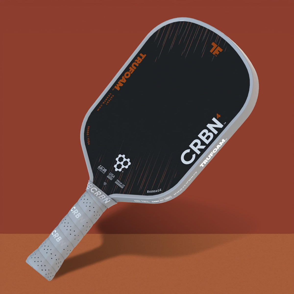 CRBN Pickleball - TruFoam Barrage - Paleta de Pickleball de Fibra de Carbono