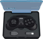 Control inalámbrico Retro-Bit SEGA Genesis de 8 botones 2,4 GHz, Negro